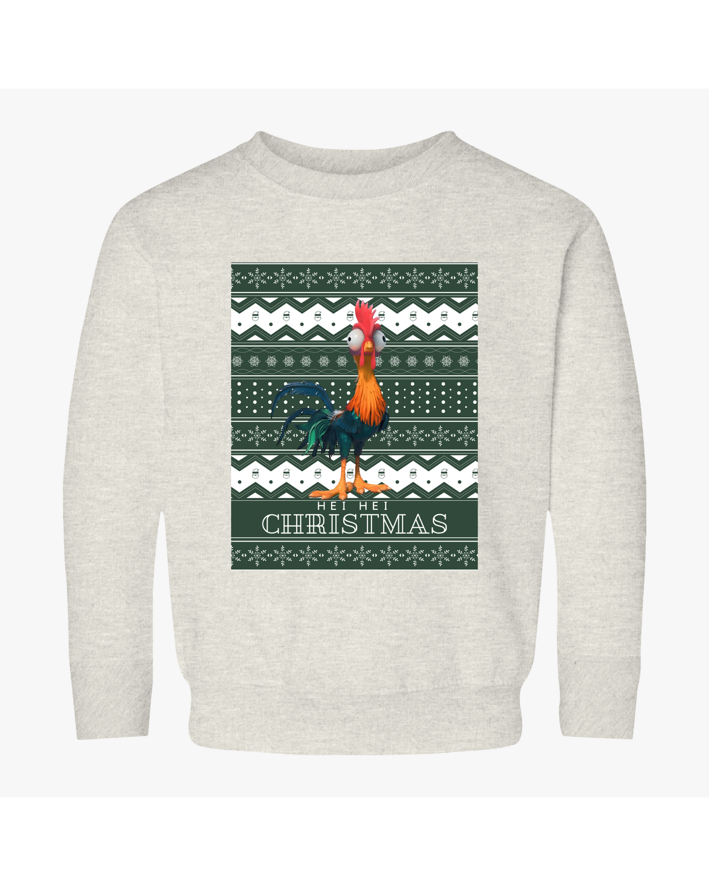 Toddler Chicken Hei Hei Ugly Christmas Sweater, Moana Sweatshirt, Hei Hei Christmas Ugly Christmas Sweater