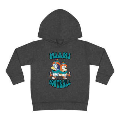 Toddler Bluey & Bingo Design Dolphins Football - Inspired Pullover Fleece Hoodie