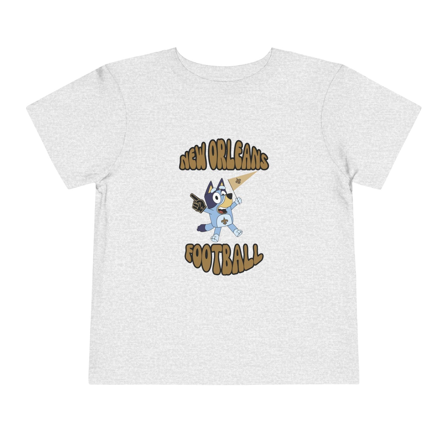 Toddler Bluey New Orleans Saints Football T-Shirt