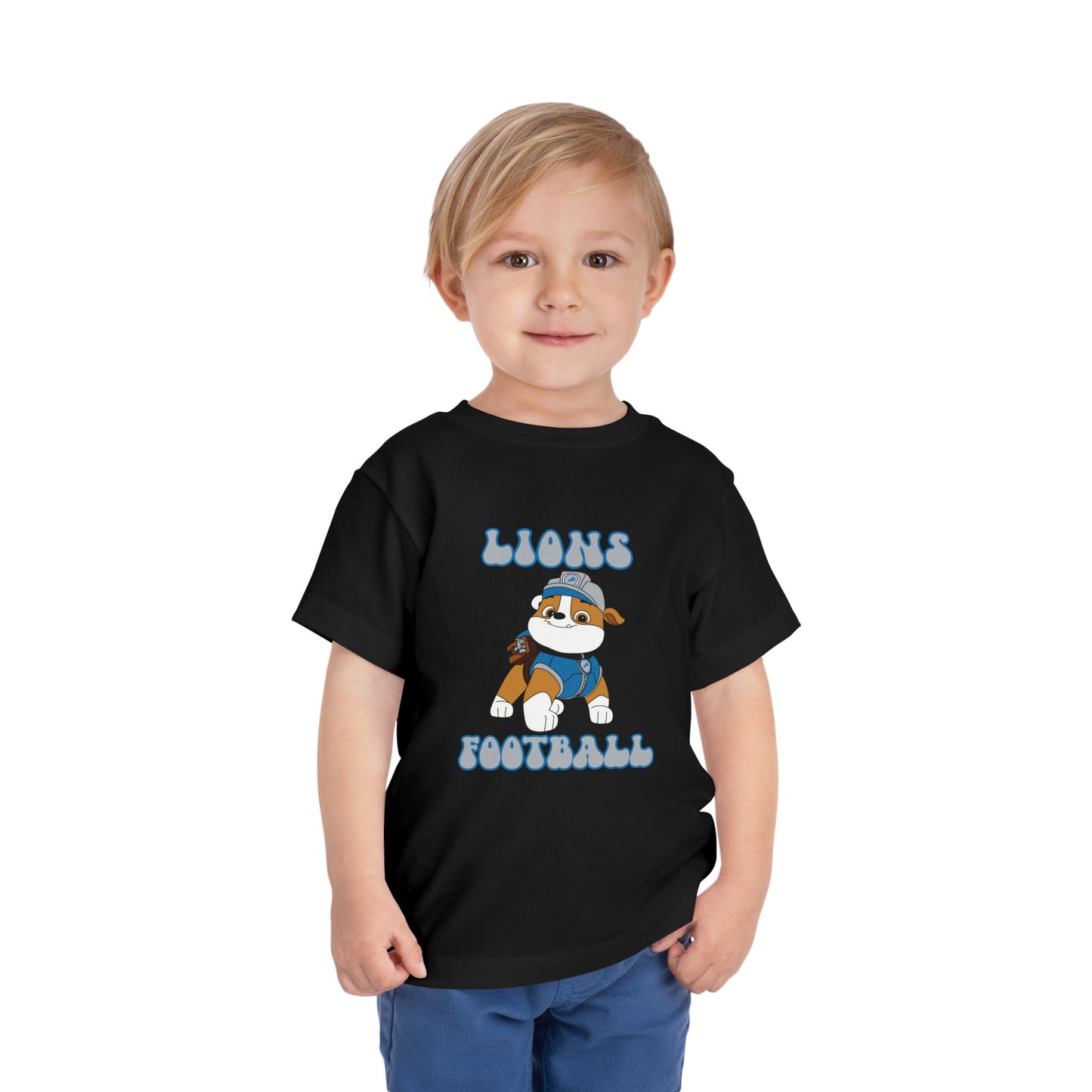 Rubble Paw Patrol Lions Football Design - Toddler Tee