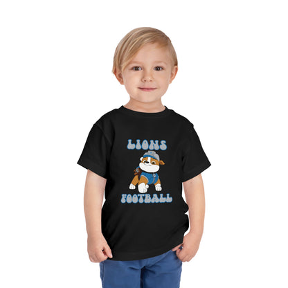 Rubble Paw Patrol Lions Football Design - Toddler Tee