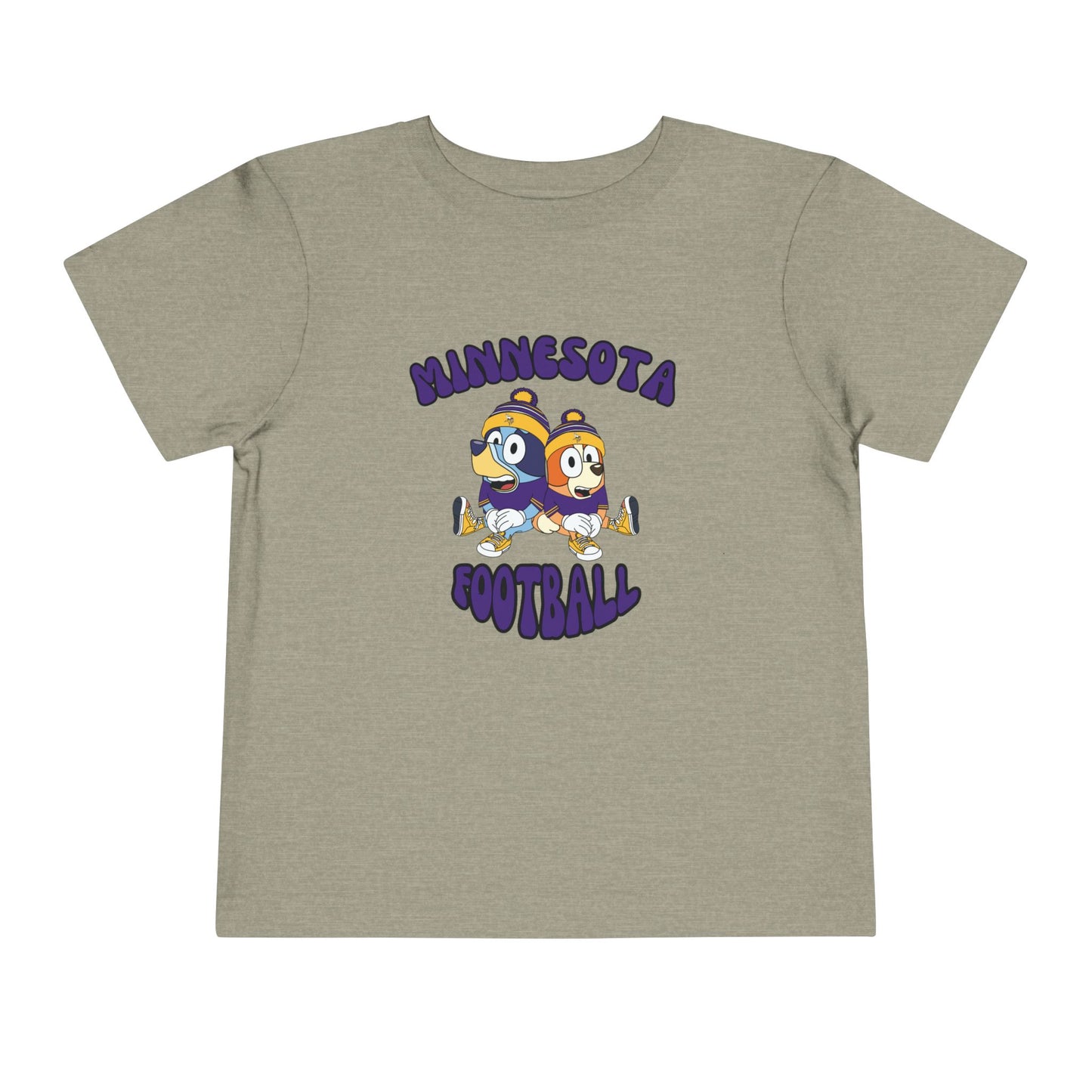 Toddler Bluey & Bingo Design Vikings Football - Inspired T-Shirt