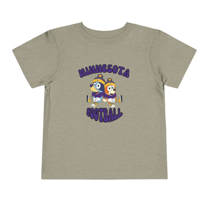 Toddler Bluey & Bingo Design Vikings Football - Inspired T-Shirt