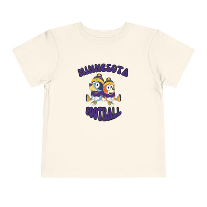 Toddler Bluey & Bingo Design Vikings Football - Inspired T-Shirt