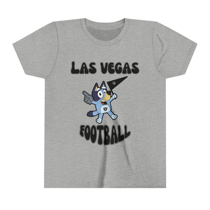 Youth Bluey Design Las Vegas Raiders  Football -Inspired T-Shirt