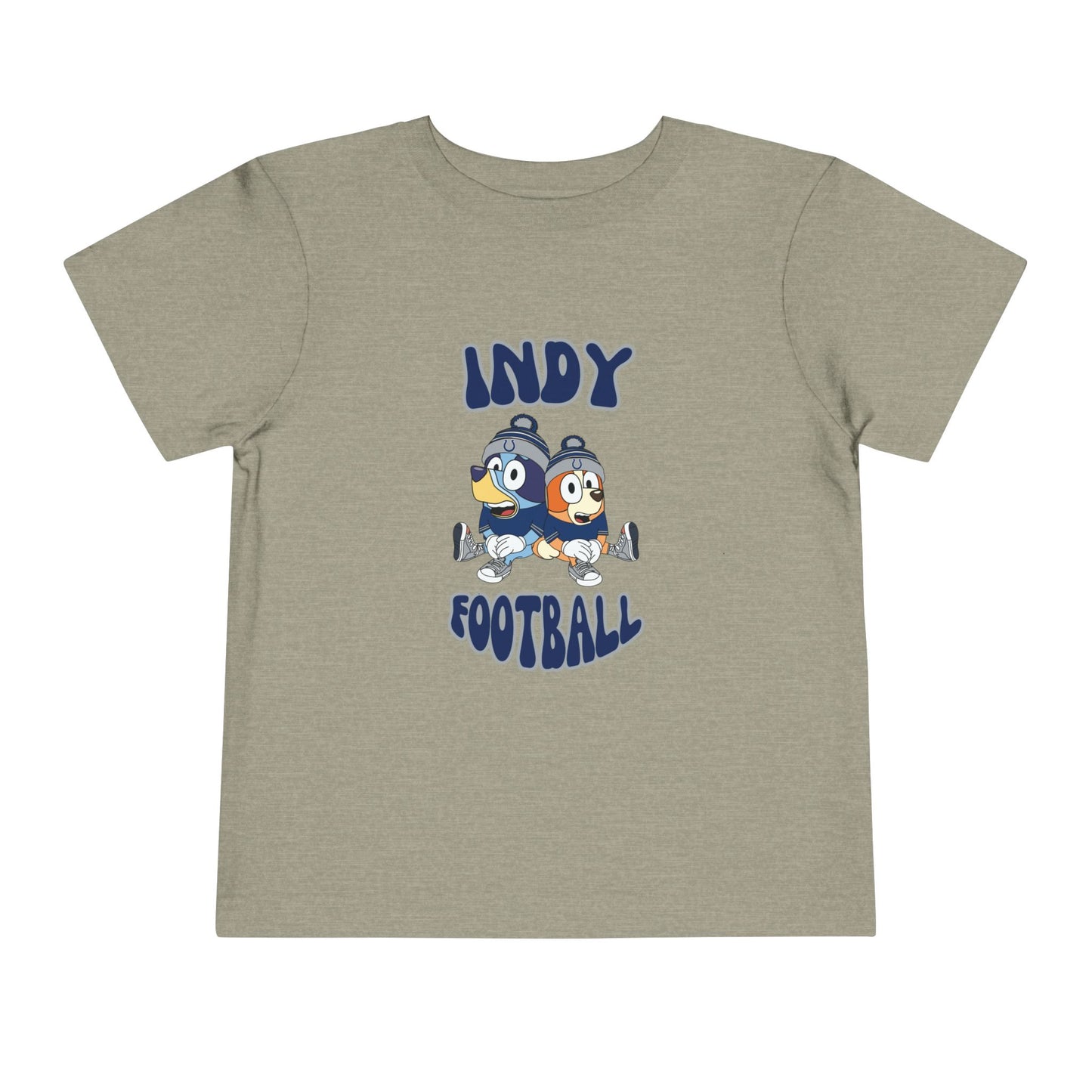 Toddler Bluey & Bingo Design Colts Football - Inspired T-Shirt