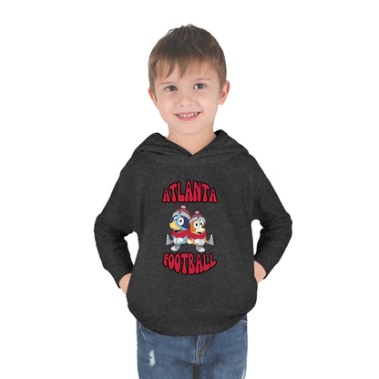 Toddler Bluey & Bingo Design Falcons Football - Inspired Pullover Fleece Hoodie