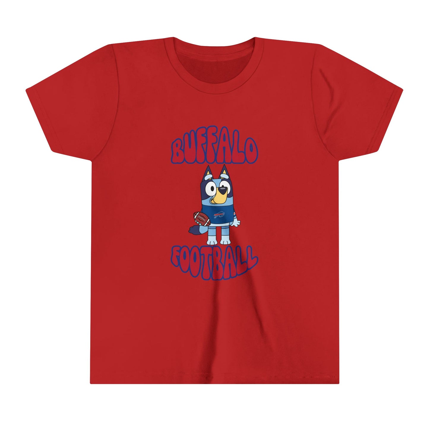 Youth Bluey Design Buffalo Bills Football -Inspired T-Shirt