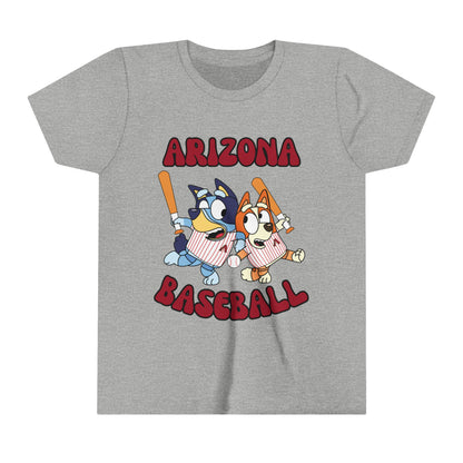 Youth Bluey Design Arizona Diamondbacks - Inspired T-Shirt