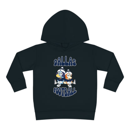 Toddler Bluey & Bingo Design Dallas Football - Inspired Pullover Fleece Hoodie