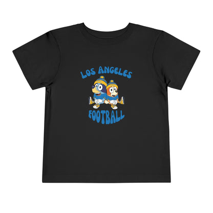 Toddler Bluey & Bingo Design Chargers Football - Inspired T-Shirt