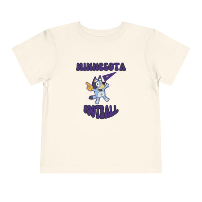 Toddler Bluey Design Minnesota Football - Inspired T-Shirt