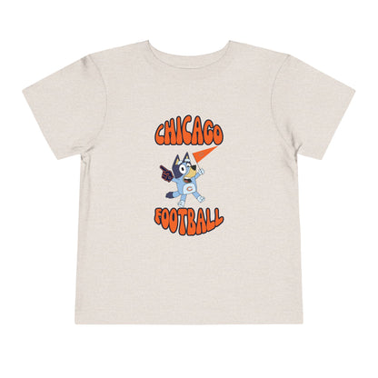 Toddler Bluey Design Chicago Bears Football - Inspired T-Shirt