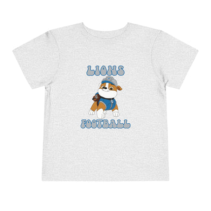 Rubble Paw Patrol Lions Football Design - Toddler Tee