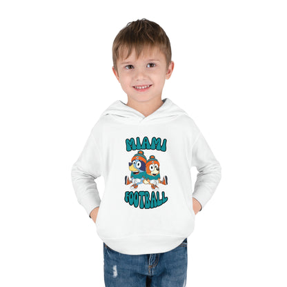 Toddler Bluey & Bingo Design Dolphins Football - Inspired Pullover Fleece Hoodie