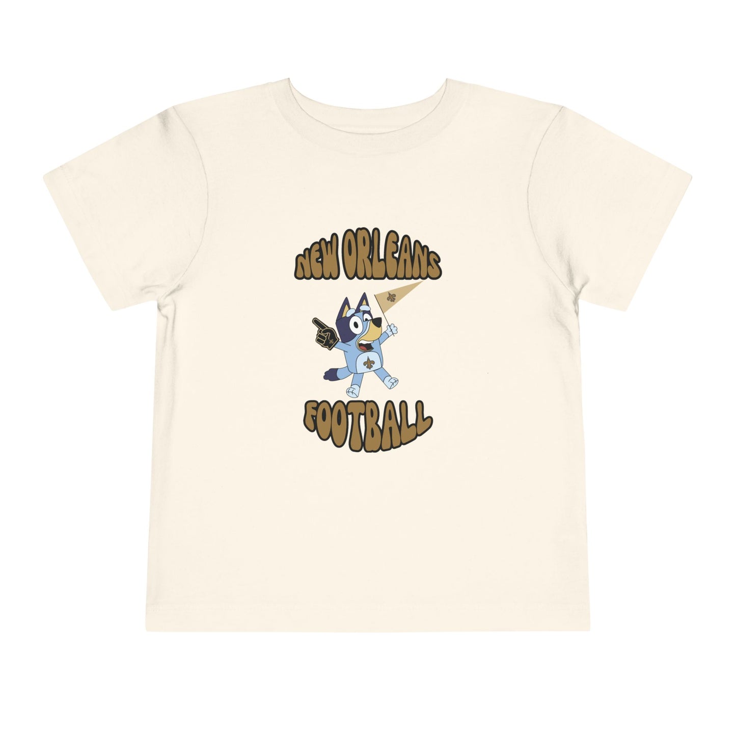 Toddler Bluey New Orleans Saints Football T-Shirt