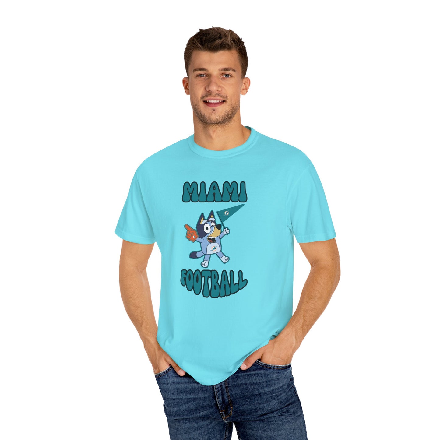 Unisex Bluey Design Miami Dolphins -Inspired T-Shirt