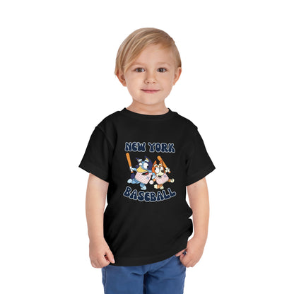 Toddler Bluey Design NY Yankees - Inspired T-Shirt