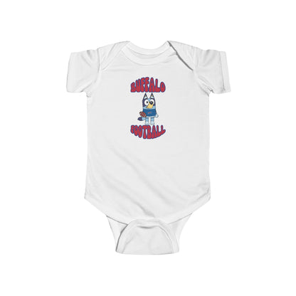 Infant Bluey Design Buffalo Bills Football -Inspired Bodysuit