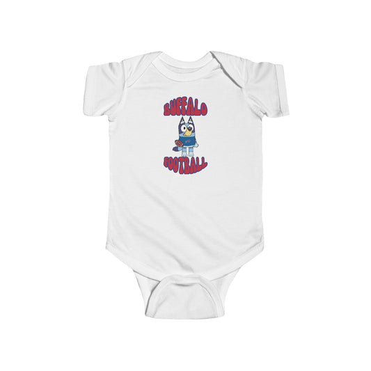 Infant Bluey Design Buffalo Bills Football -Inspired Bodysuit