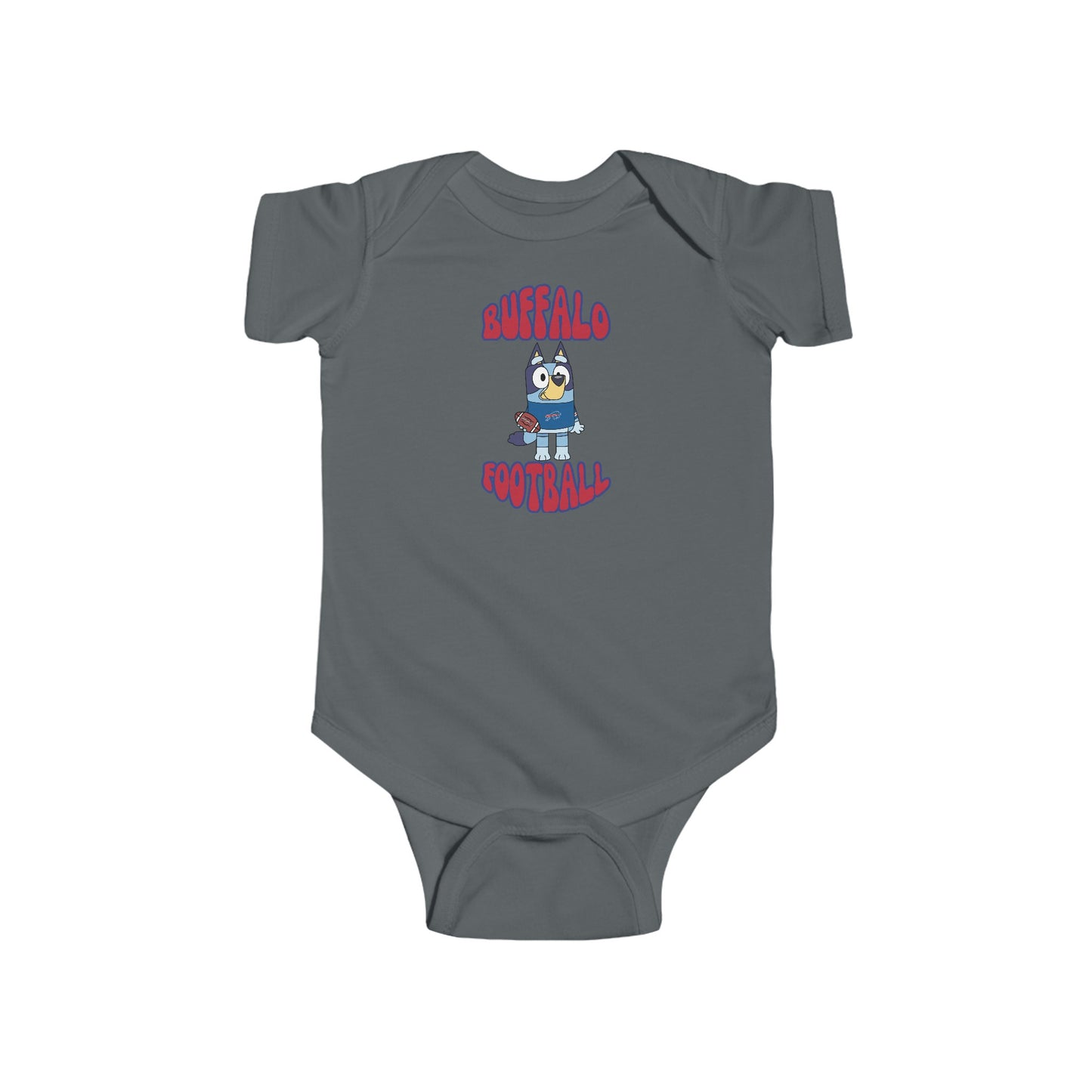 Infant Bluey Design Buffalo Bills Football -Inspired Bodysuit