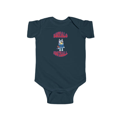 Infant Bluey Design Buffalo Bills Football -Inspired Bodysuit