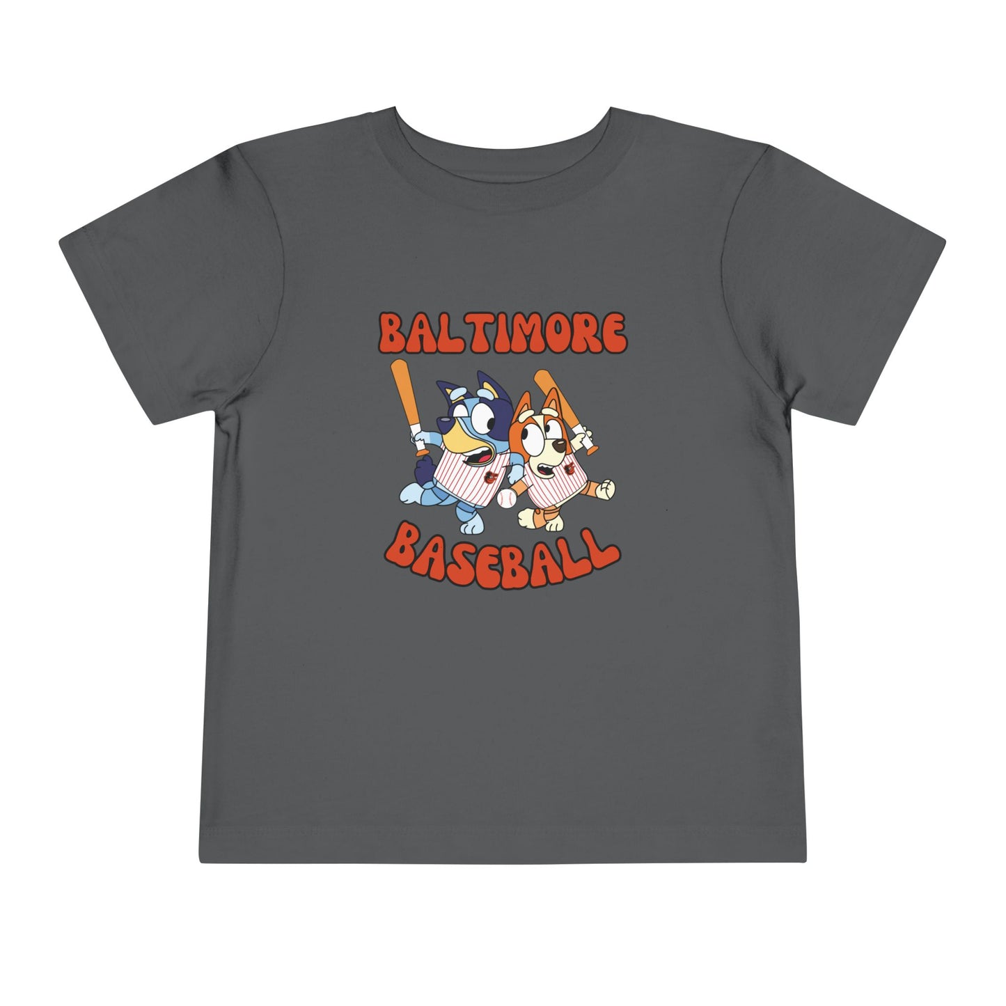 Toddler Bluey Design Baltimore Orioles - Inspired T-Shirt