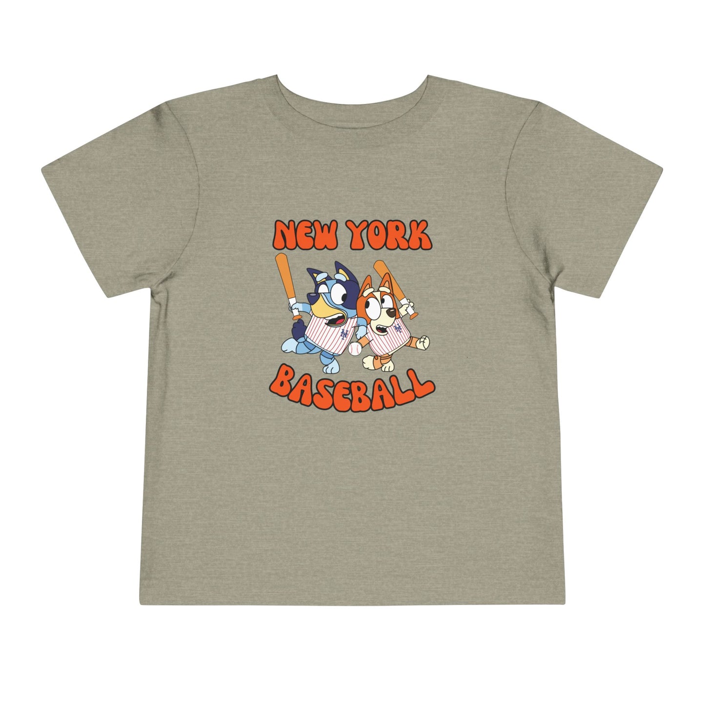 Toddler Bluey Design NY Mets - Inspired T-Shirt