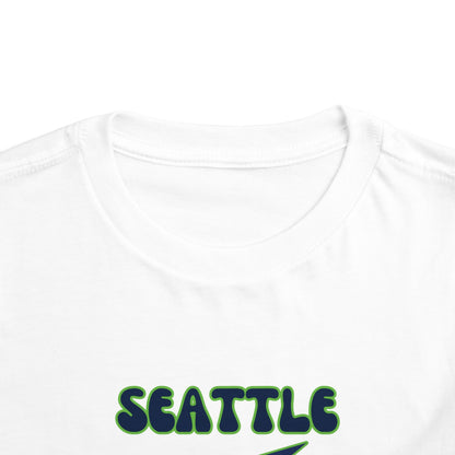 Toddler Bluey Design Seattle Seahawks Football -Inspired T-Shirt