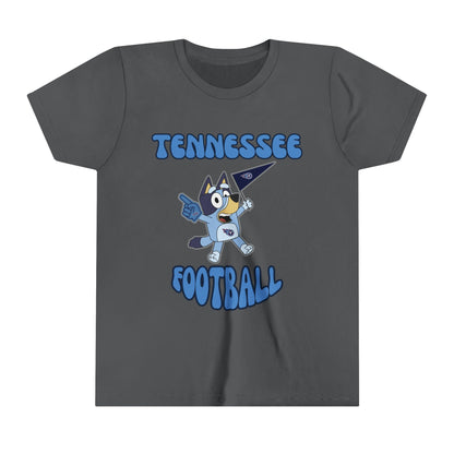 Youth Bluey Design Tennessee Titans Football -Inspired T-Shirt