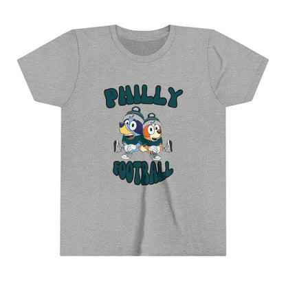 Youth Bluey & Bingo Design Philadelphia Eagles Football - Inspired T-Shirt