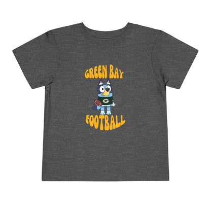 Toddler Bluey Green Bay Packers Football T-Shirt