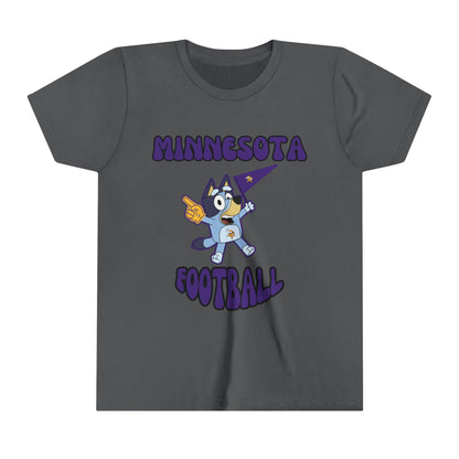 Youth Bluey Design Minnesota Football - Inspired T-Shirt