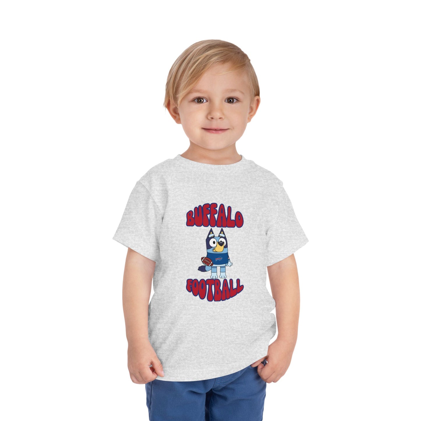 Toddler Bluey Design Buffalo Bills Football - Inspired T-Shirt