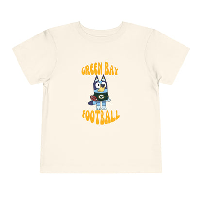 Toddler Bluey Green Bay Packers Football T-Shirt