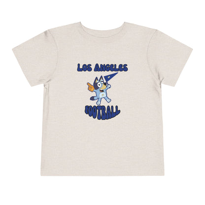 Toddler Bluey Design Las Angeles Rams Football -Inspired T-Shirt