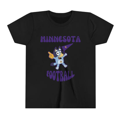 Youth Bluey Design Minnesota Football - Inspired T-Shirt