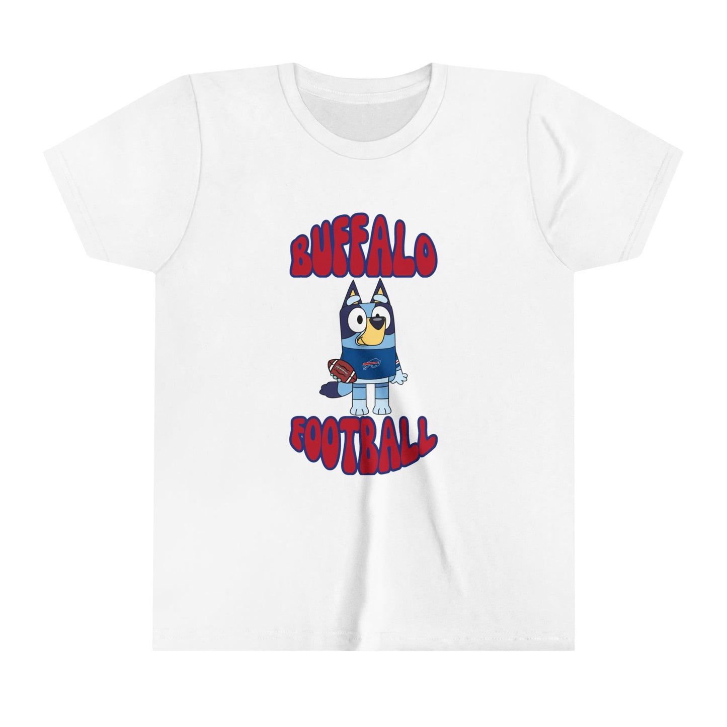 Youth Bluey Design Buffalo Bills Football -Inspired T-Shirt