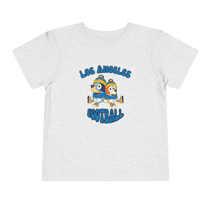 Toddler Bluey & Bingo Design Chargers Football - Inspired T-Shirt