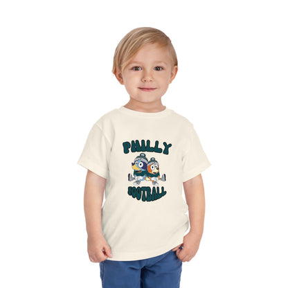 Toddler Bluey & Bingo Design Philadelphia Eagles Football - Inspired T-Shirt