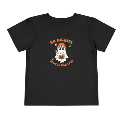 Toddler Halloween  No Diggity Bout To Bag It T-Shirt