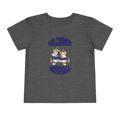 Toddler Bluey & Bingo Design Ravens Football - Inspired T-Shirt