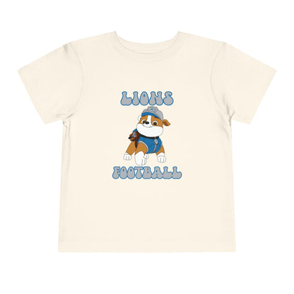 Rubble Paw Patrol Lions Football Design - Toddler Tee