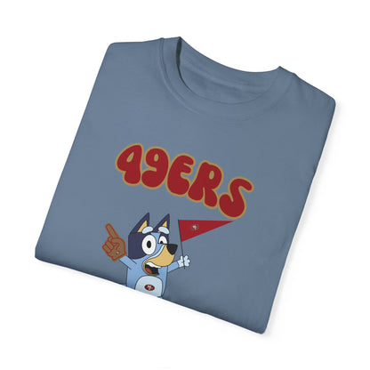 Unisex Bluey Design 49ERs Football-Inspired T-Shirt