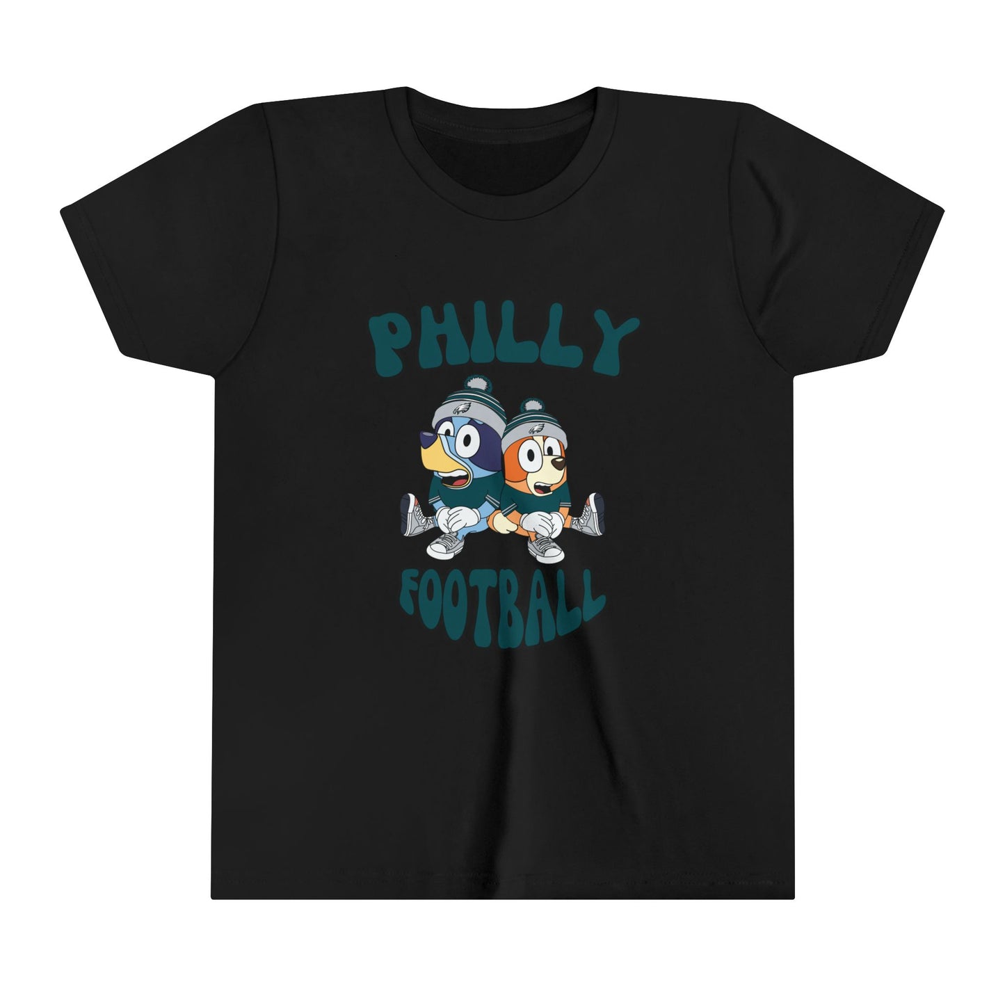 Youth Bluey & Bingo Design Philadelphia Eagles Football - Inspired T-Shirt