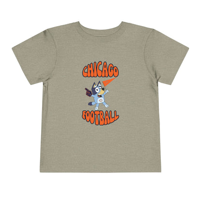 Toddler Bluey Design Chicago Bears Football - Inspired T-Shirt