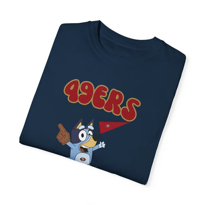 Unisex Bluey Design 49ERs Football-Inspired T-Shirt