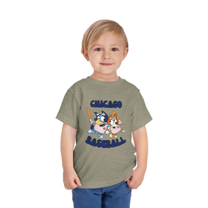 Toddler Bluey Design Chicago Cubs - Inspired T-Shirt