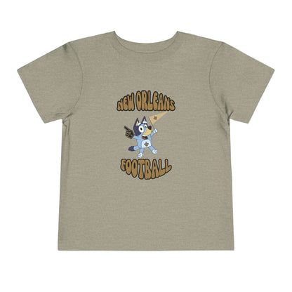 Toddler Bluey New Orleans Saints Football T-Shirt