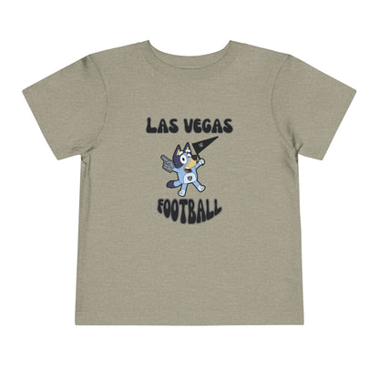 Toddler Bluey Design Las Vegas Raiders Football -Inspired T-Shirt